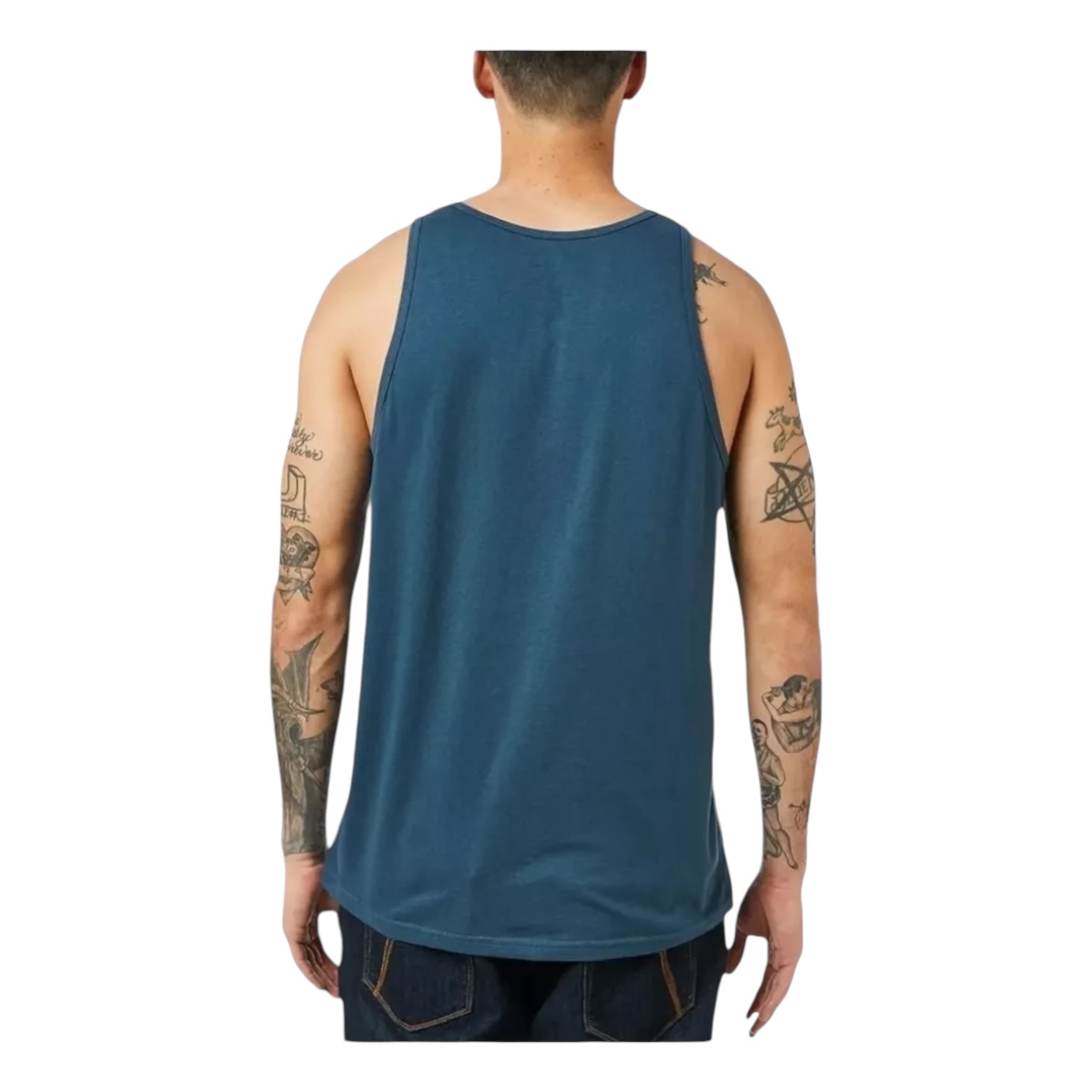 Playera Fox De Resaque Azul Para Hombre - Original