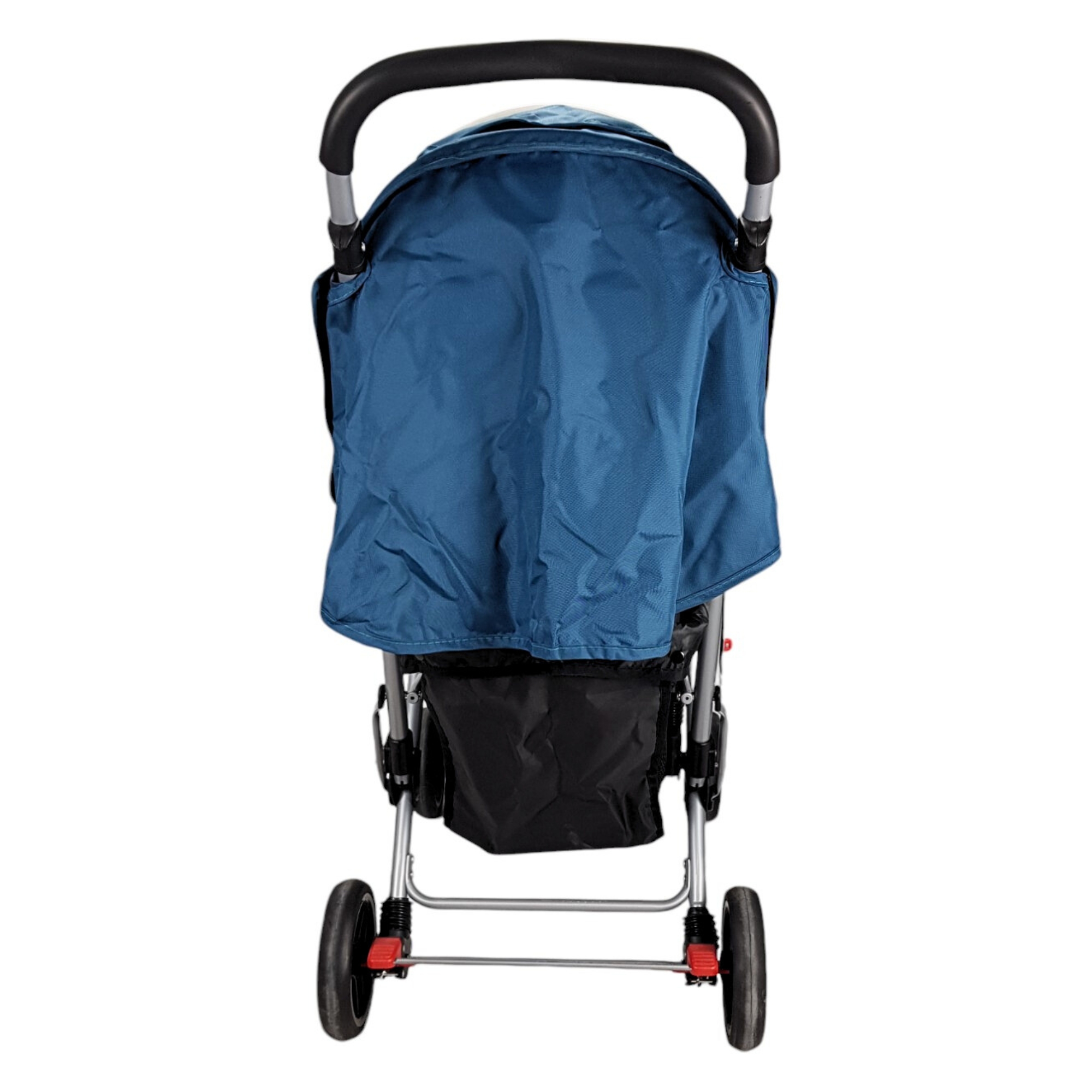 Carriola Gemelar para Bebe, Ruedas con Freno, Plegable, Reclinable-AZUL
