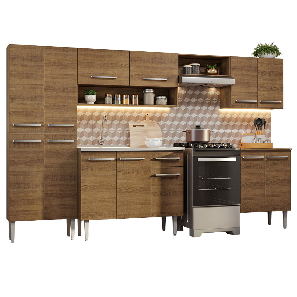 Cocina Integral Completa Modular Madesa Emilly Con Tarja MM 08