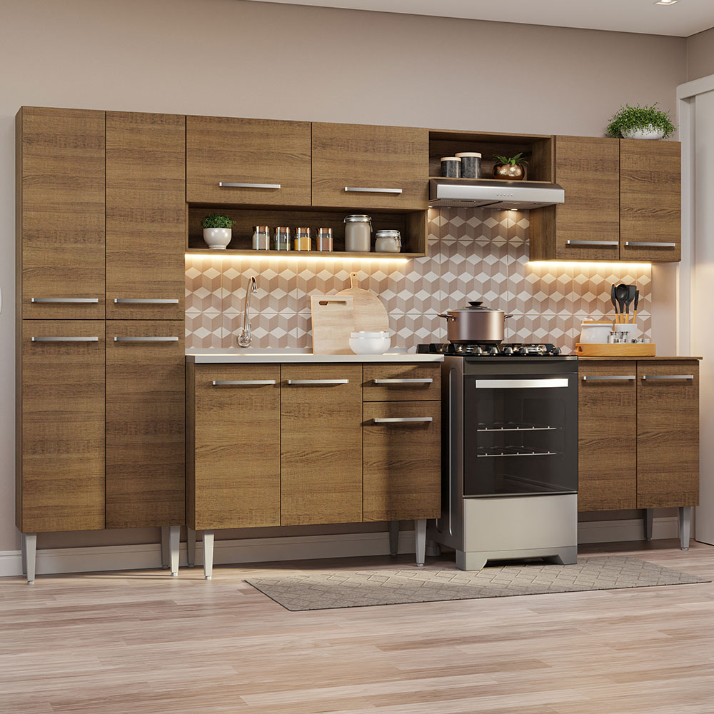Cocina Integral Completa Modular Madesa Emilly Con Tarja MM 08