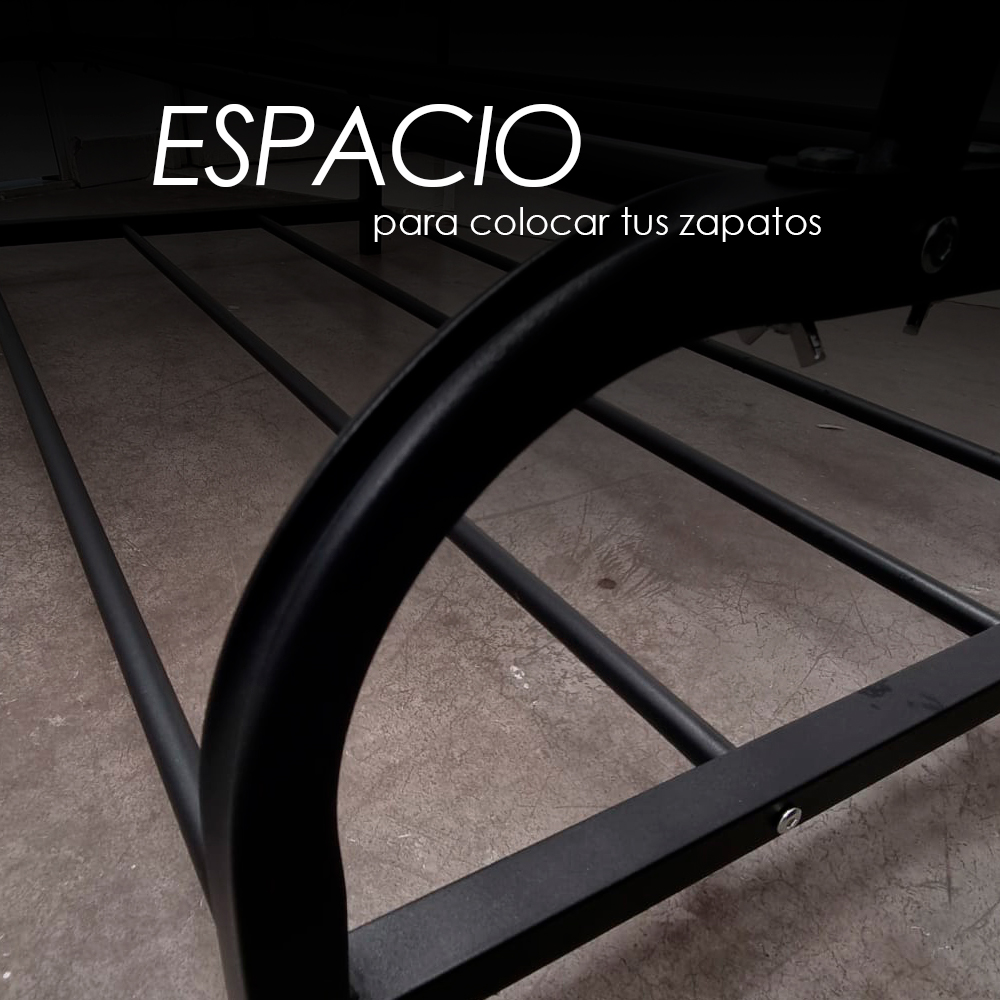 Ilios Innova | Perchero De Ropa Multifuncional Doble Para Dormitorio, Almacenamiento Triple con Estante y Zapatero