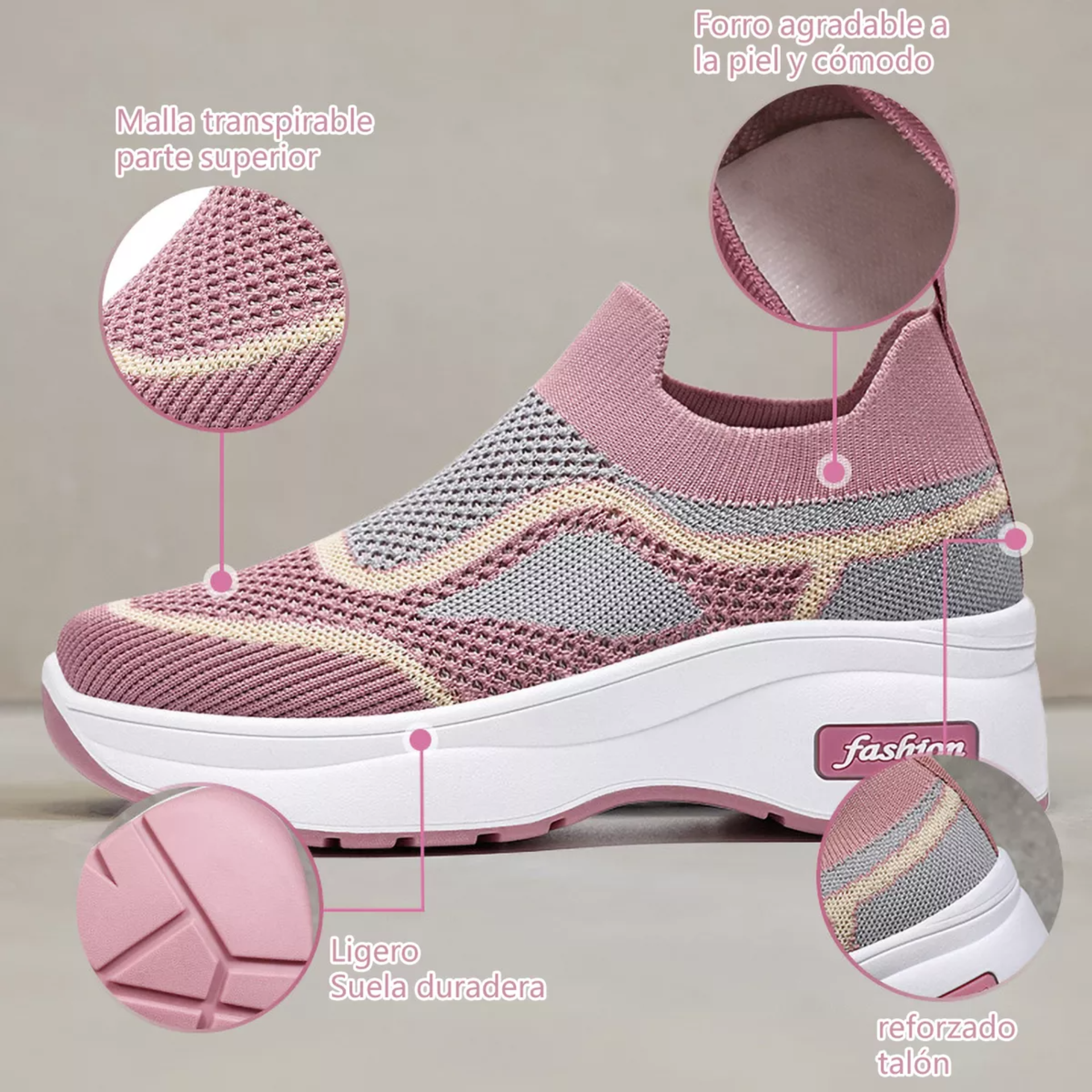 Zapatos Ortopedicos Mujer Con Plataforma Tenis Casuales Dama talla 4.5