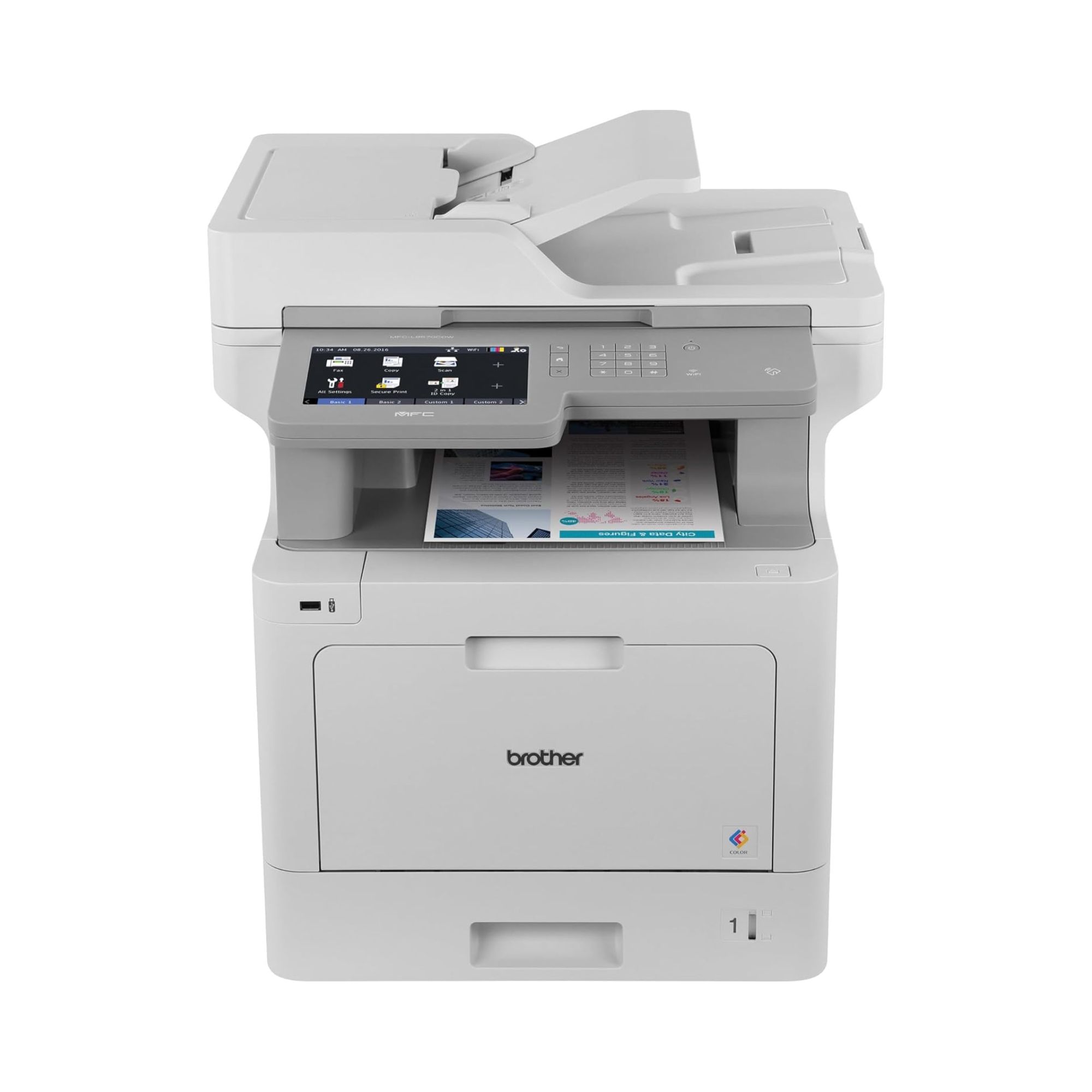 Impresora Multifuncional Brother MFCL9570CDW, Láser Color, Cama Oficio, USB, Ethernet, Wi-Fi, Dúplex, 33 ppm Negro, 33 ppm Color