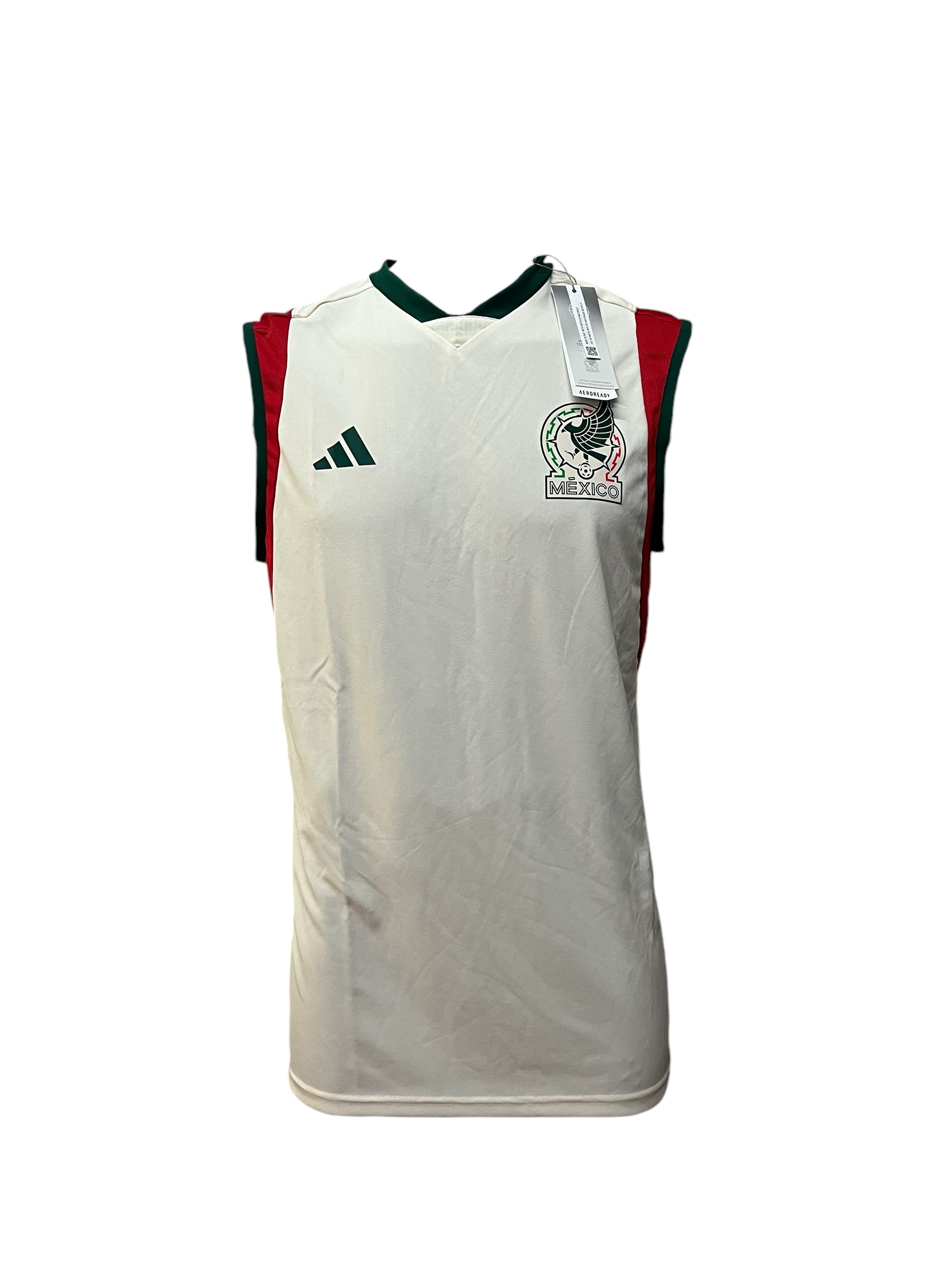 Playera Original Adidas Selección Mexicana musculosa entrenamiento 2022 HF1378