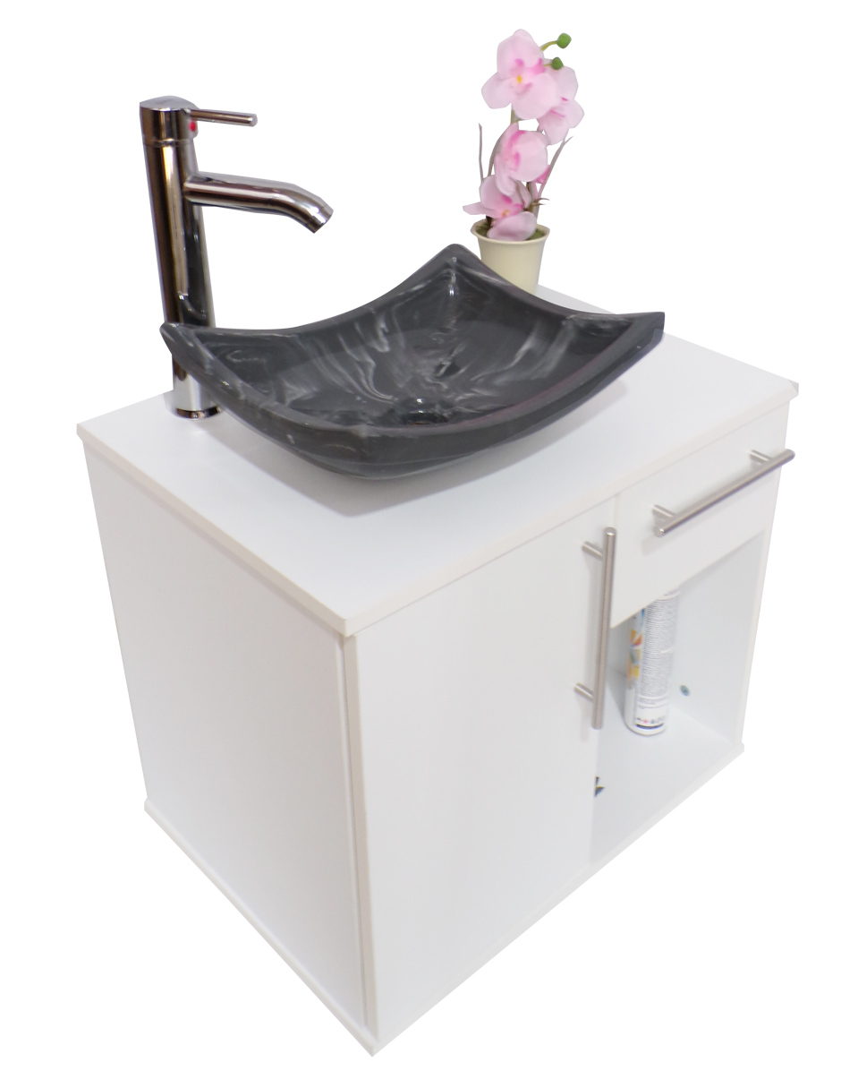Gabinete Para Baño Con Lavabo AGATHA Con Lampara Y Espejo