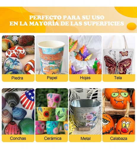 Marcadores Acrílica Pincel Plumones Punta Pincel 48 Colores