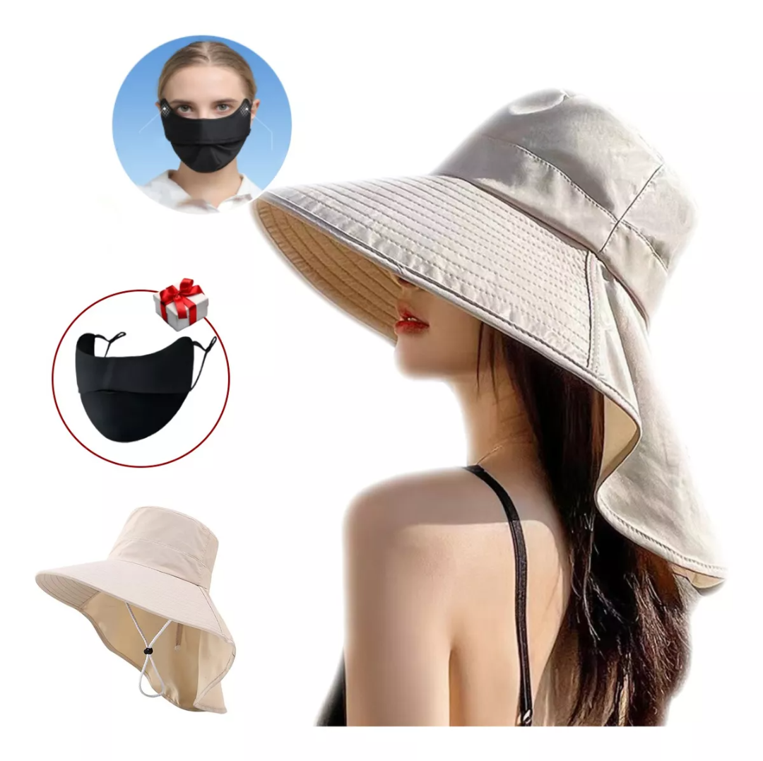Sombrero Para Sol Gorras Mujer Playa Visera Protección Uv