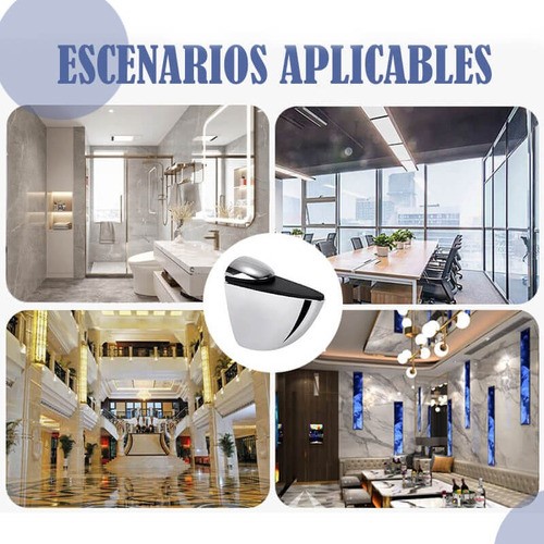 Clip Pelicanos Medianos Para Repisas Vidrio Pack 12 pzs plata