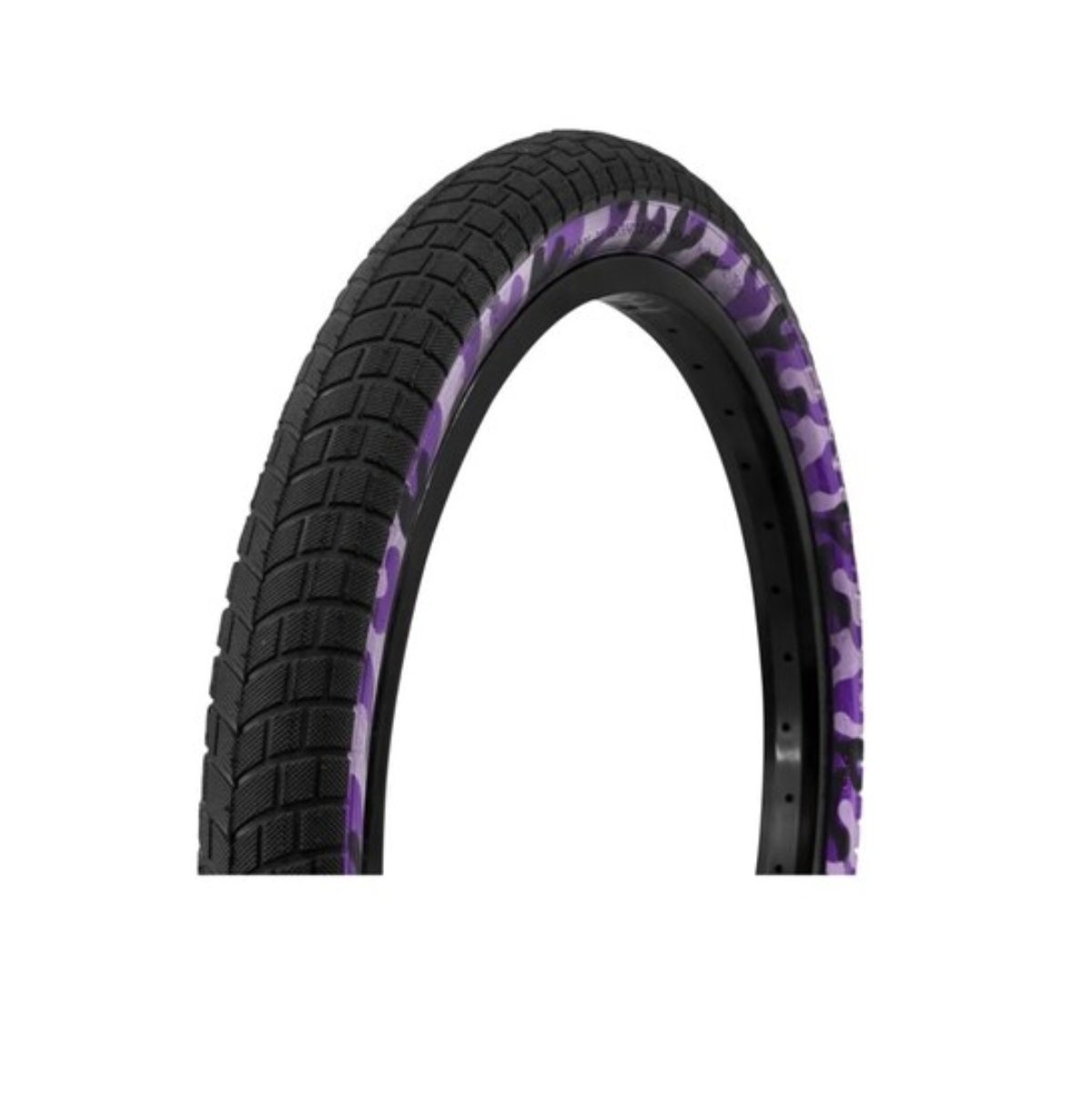 Dos Llantas C/ Cámaras 20 X 2.125 Camuflaje R-20 BMX Cross Morado ENDY