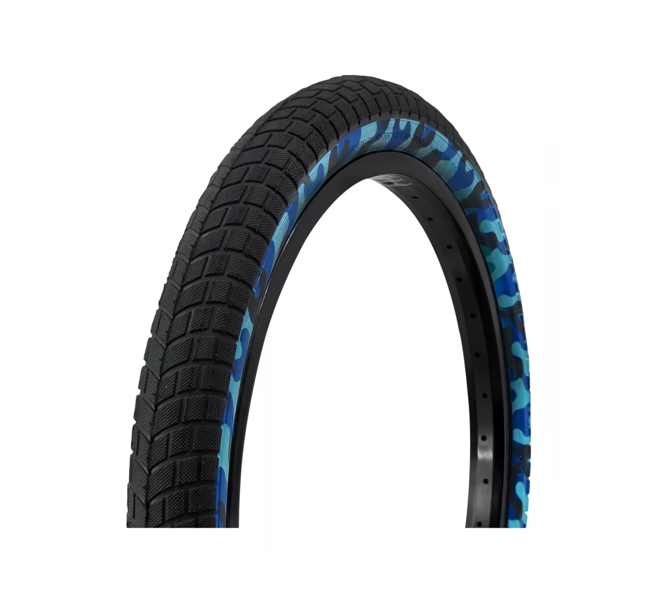 Dos Llantas C/ Cámaras 20 X 2.125 Camuflaje R-20 BMX Cross Azul ENDY