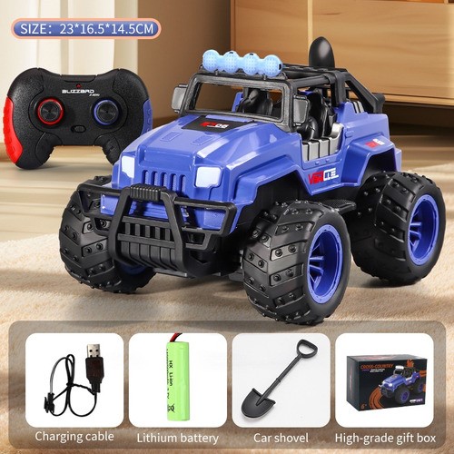 Carro De Control Remoto Monster Rider Todo Terreno Camioneta AZUL