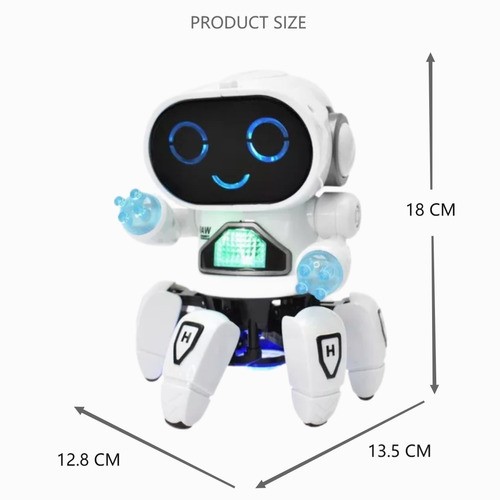 Juguete Robot Bailarín Con Luces Y Sonido BLANCO