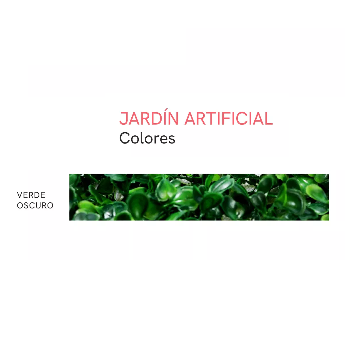 Kit 10 Pzas Planta Artificial Jardin Vertical Follajes 40x60 Verde Oscuro