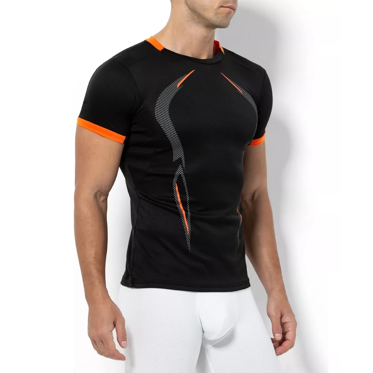 Playera 3 Piezas Deportiva Compresión Correr Gym Talla Negro, Gris, Blanco Talla G