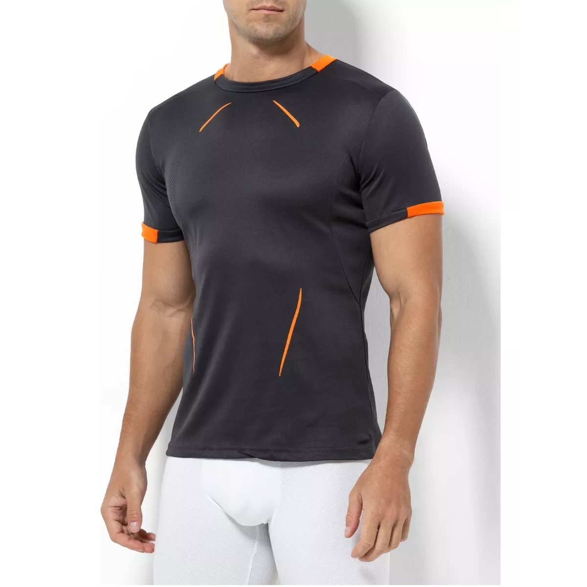 Playera 3 Piezas Deportiva Compresión Correr Gym Talla Negro, Gris, Blanco Talla G