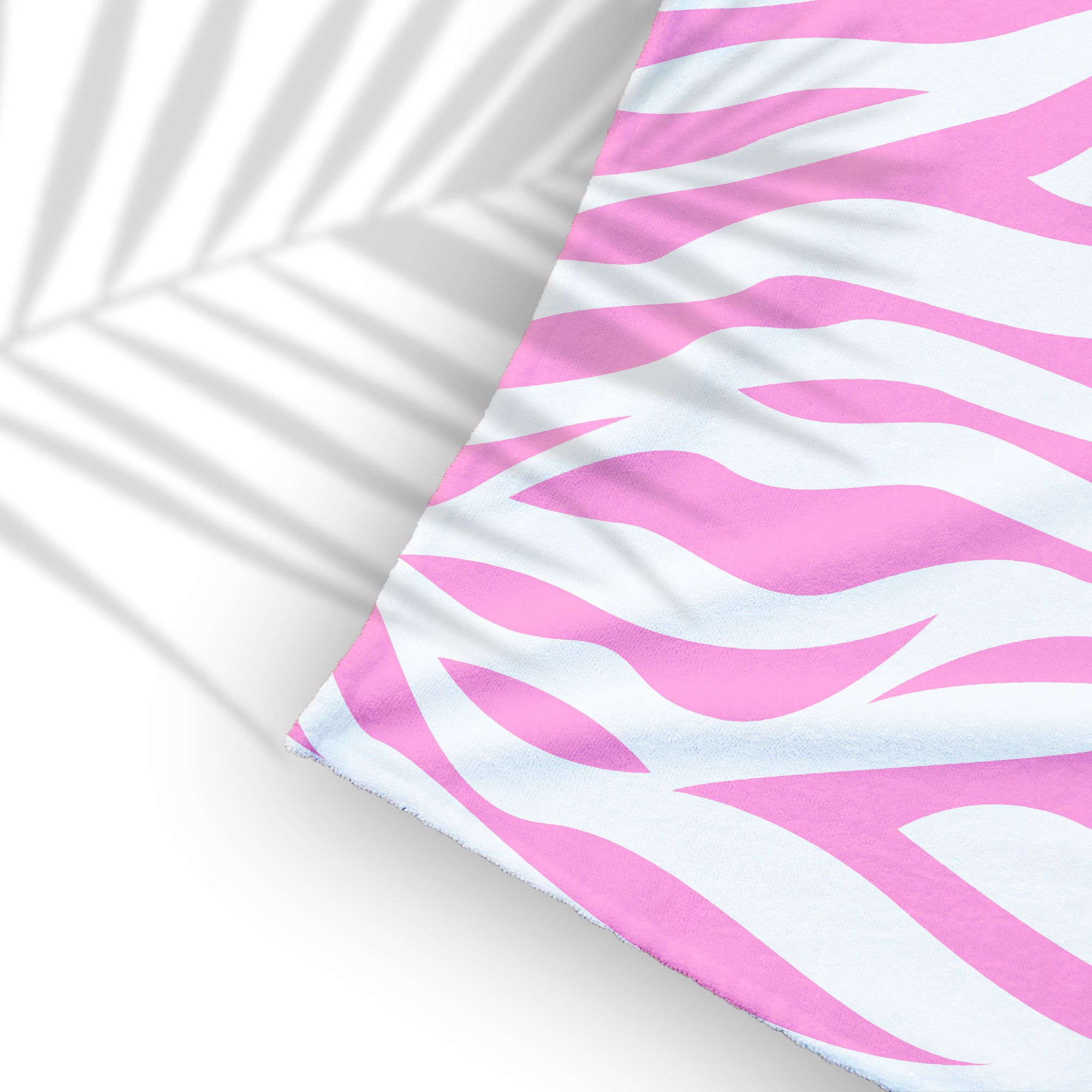 Toalla de Baño Diseño de Animal Print de Cebra Rosa Ligera Y Suave Alta Calidad.
