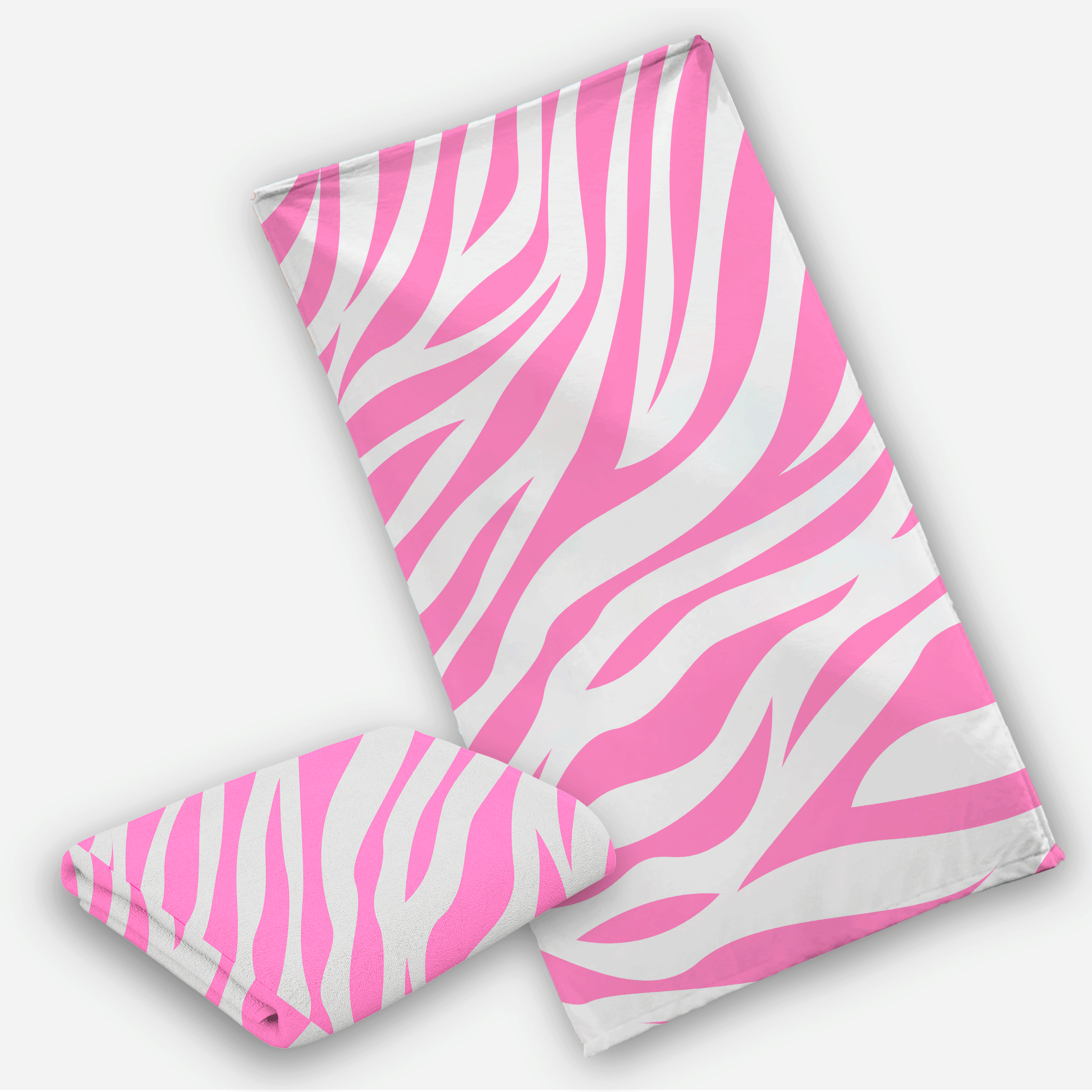 Toalla de Baño Diseño de Animal Print de Cebra Rosa Ligera Y Suave Alta Calidad.