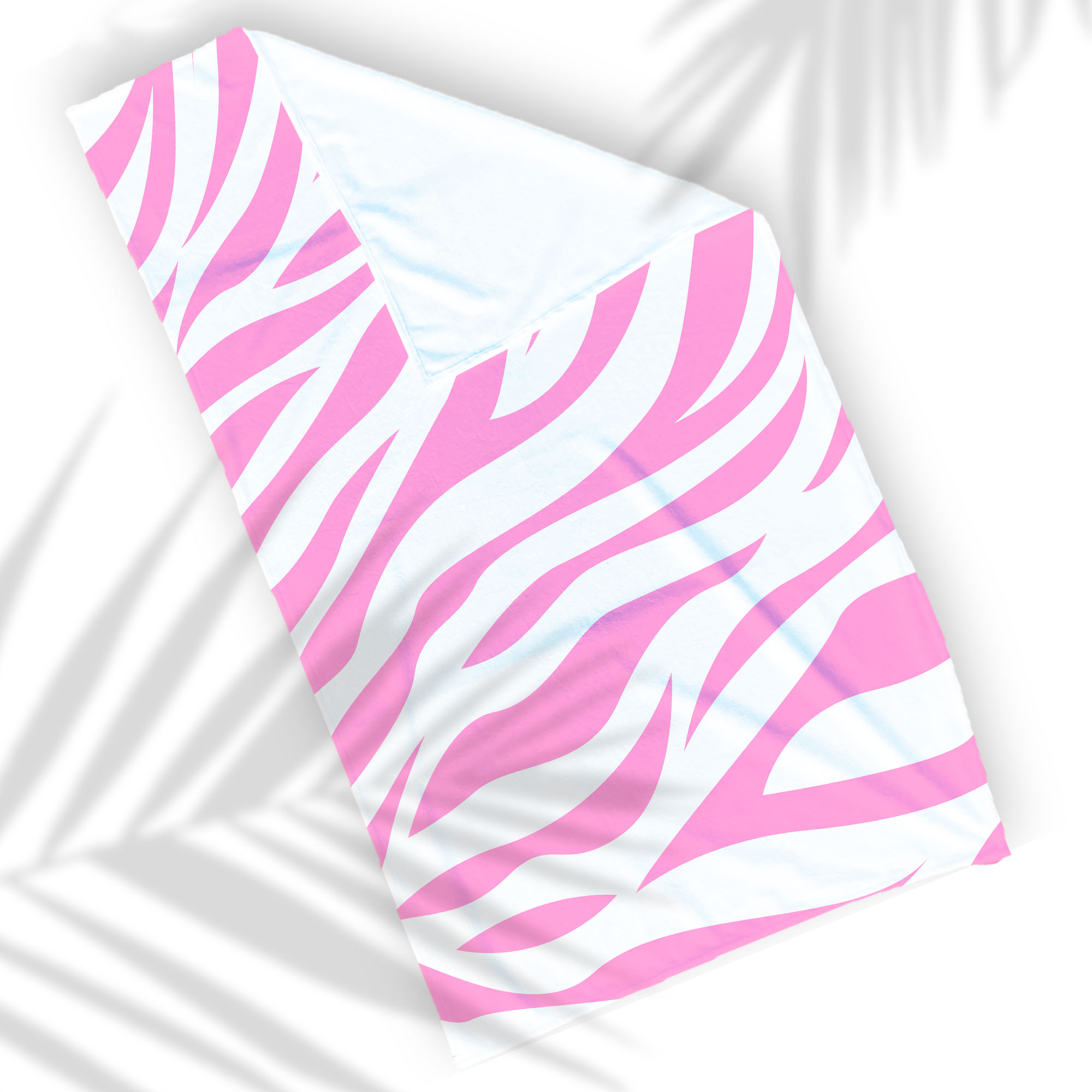 Toalla de Baño Diseño de Animal Print de Cebra Rosa Ligera Y Suave Alta Calidad.