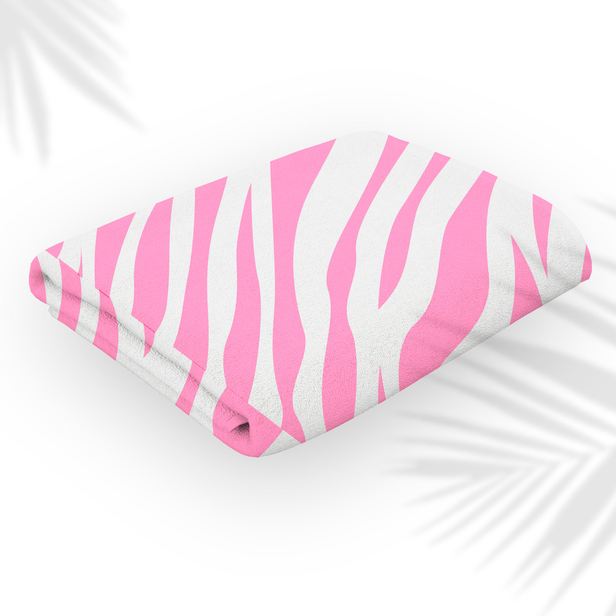 Toalla de Baño Diseño de Animal Print de Cebra Rosa Ligera Y Suave Alta Calidad.