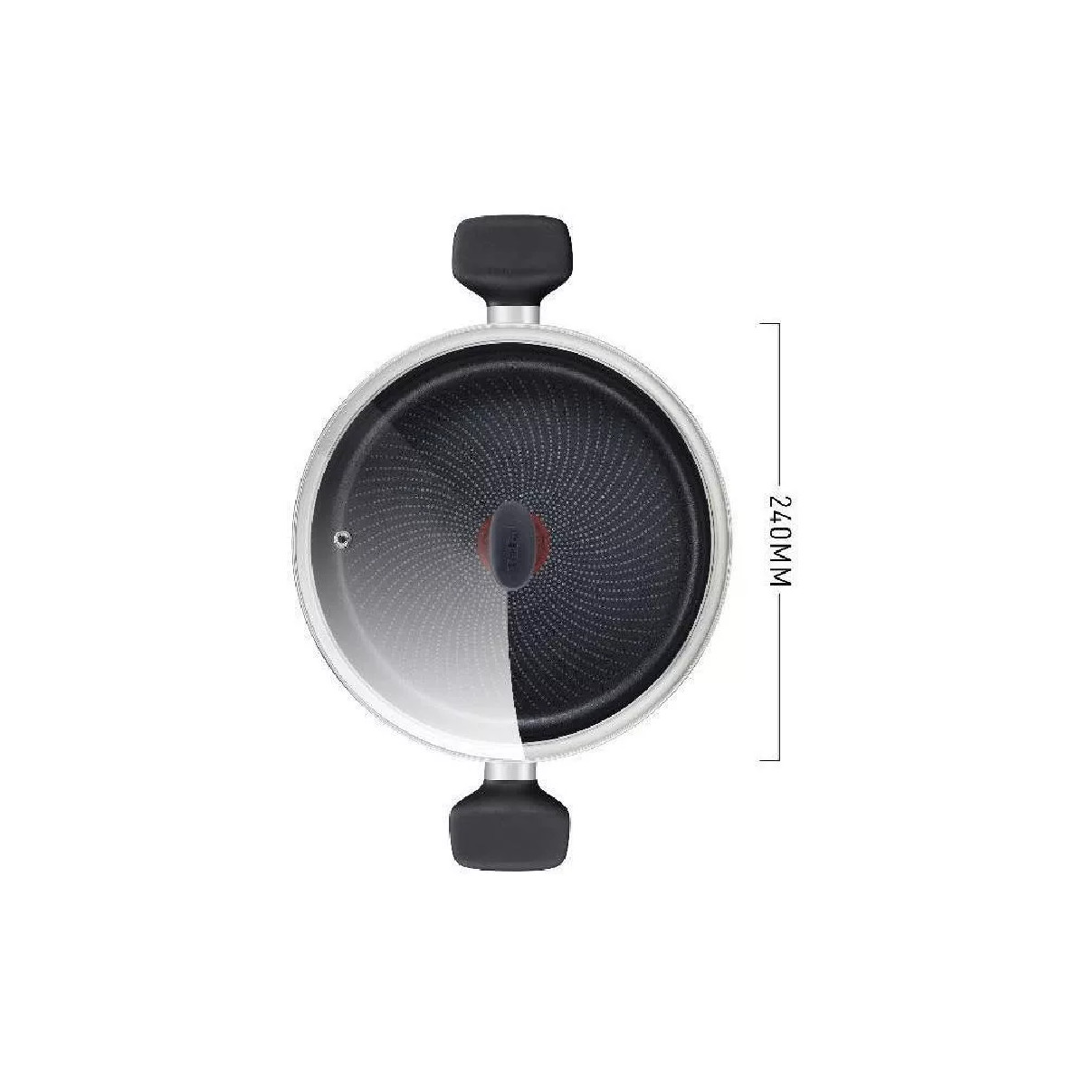 Olla Cacerola 24Cm T-fal Start Easy Acero Inducción con Tapa