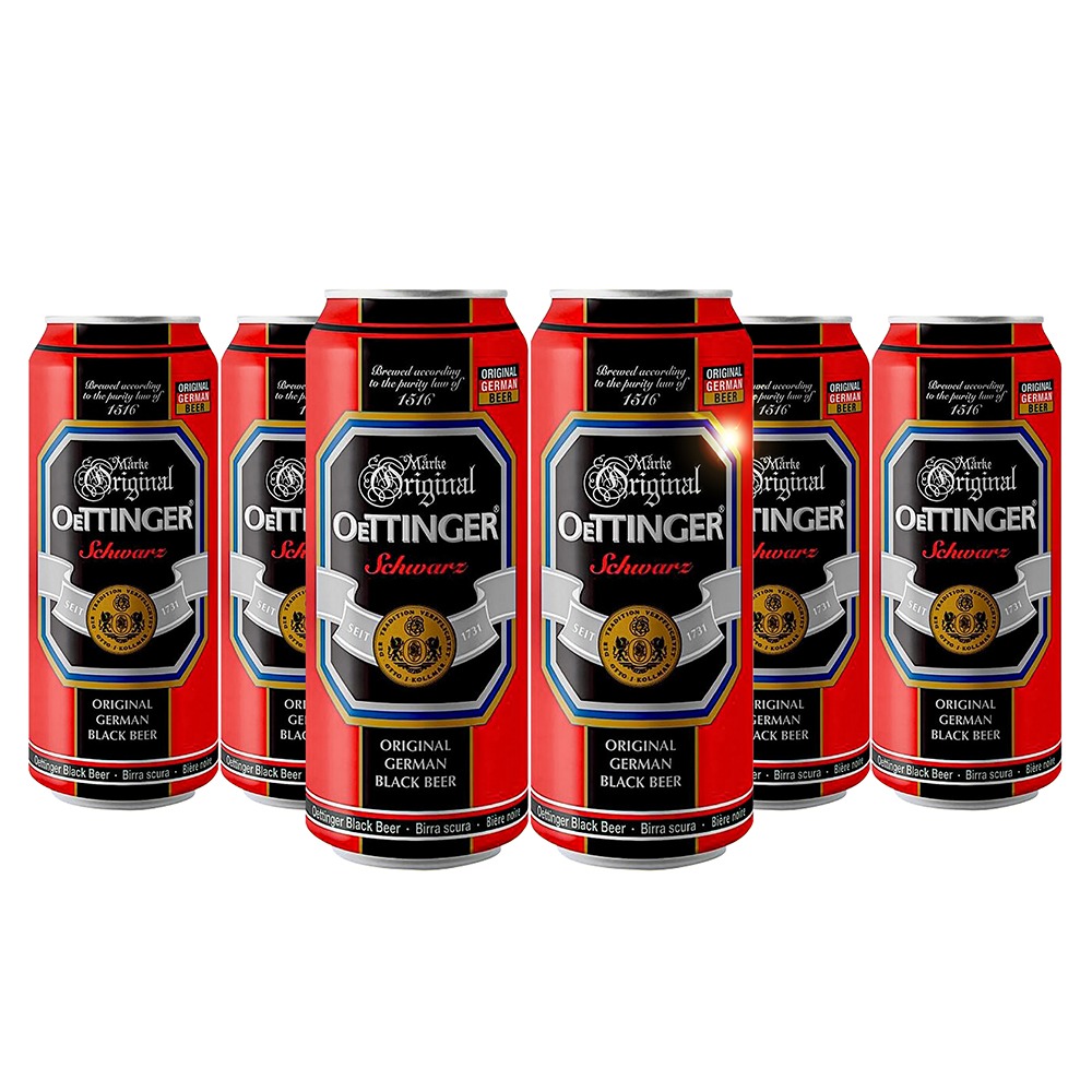 Cerveza Oettinger Schwarz Six Pack 500 Ml C/u