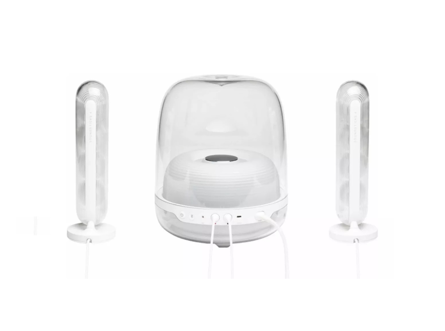 Sistema de Bocinas Altavoces Bluetooth Harman Kardon Soundstick 4 Modelo: HKSOUNDSTICK4WHTAM Color Blanco