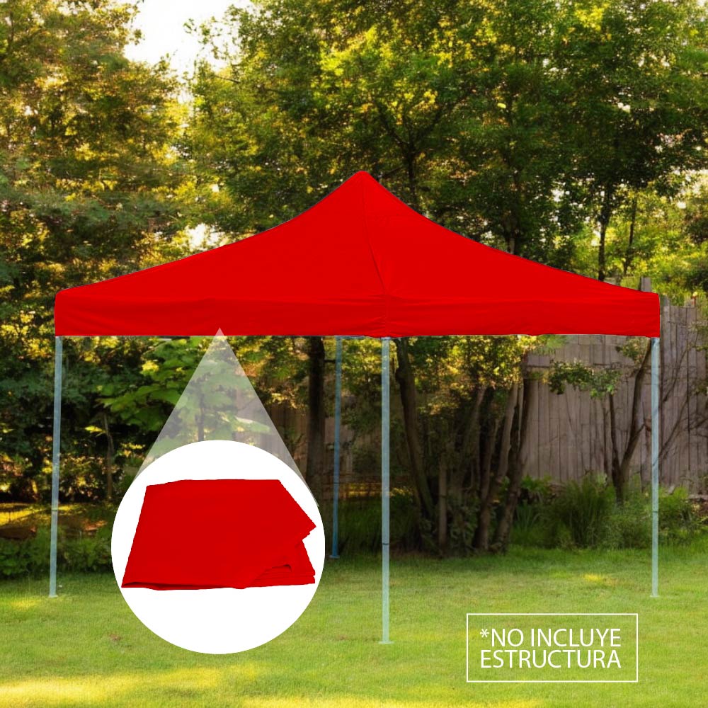 PAQUETE DE 2 REPUESTOS DE LONA PARA TOLDO IMPERMEABLE Y DURADERA 2X2. 