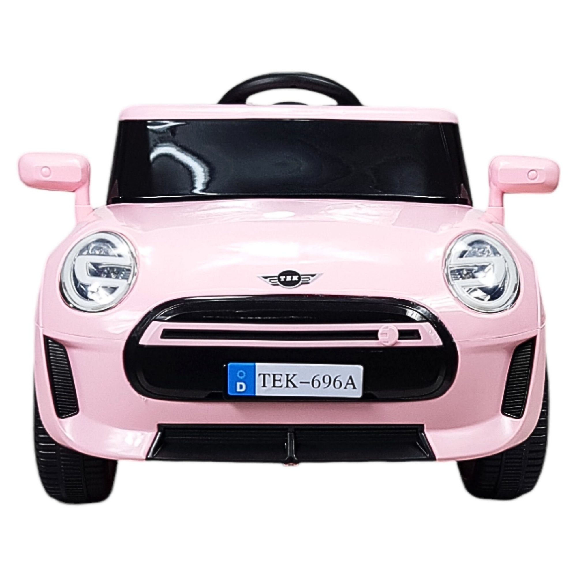 Montable Electrico para Niños Cooper con Control Remoto Luz Led 12v - Rosa
