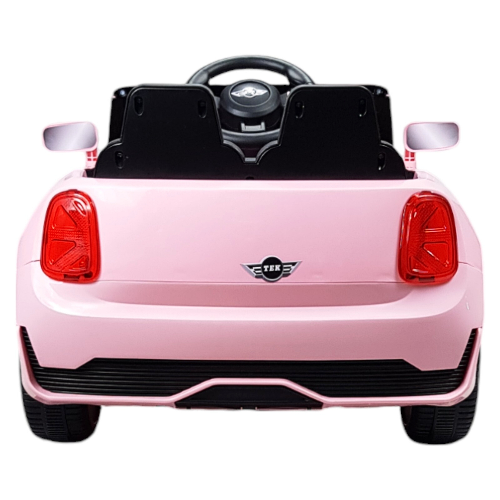 Montable Electrico para Niños Cooper con Control Remoto Luz Led 12v - Rosa