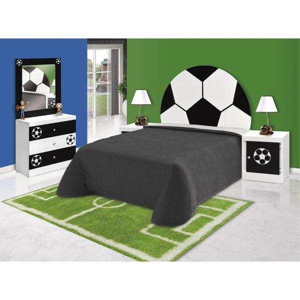 Recamara Matrimonial Soccer 5 Piezas Blanco - Kessa