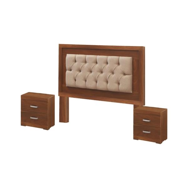 Recamara King Size Venecia 5 Piezas Nogal - Kessa
