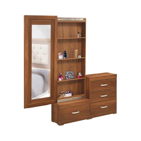 Recamara King Size Venecia 5 Piezas Nogal - Kessa