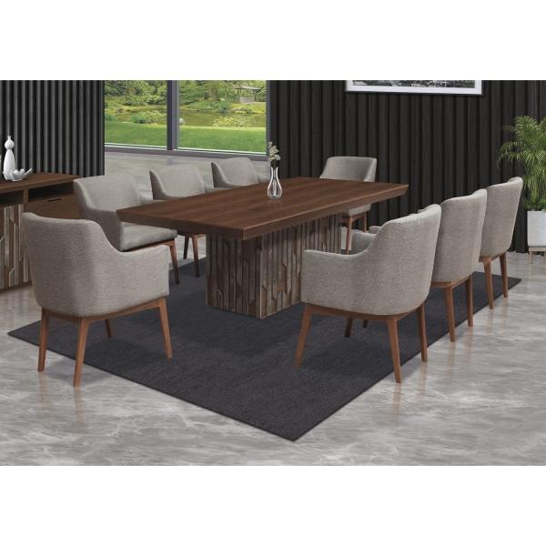 Comedor 8 Sillas Sidney Nogal - Kessa