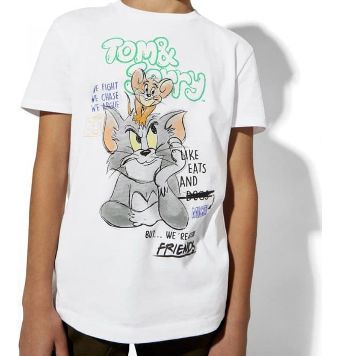 Playera Casual Infantil Tom & Jerry Original