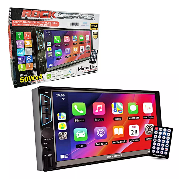 Auto Estereo Rock Series RKS-700AC 2DIN MP5 7 Pulg BT 50WX4