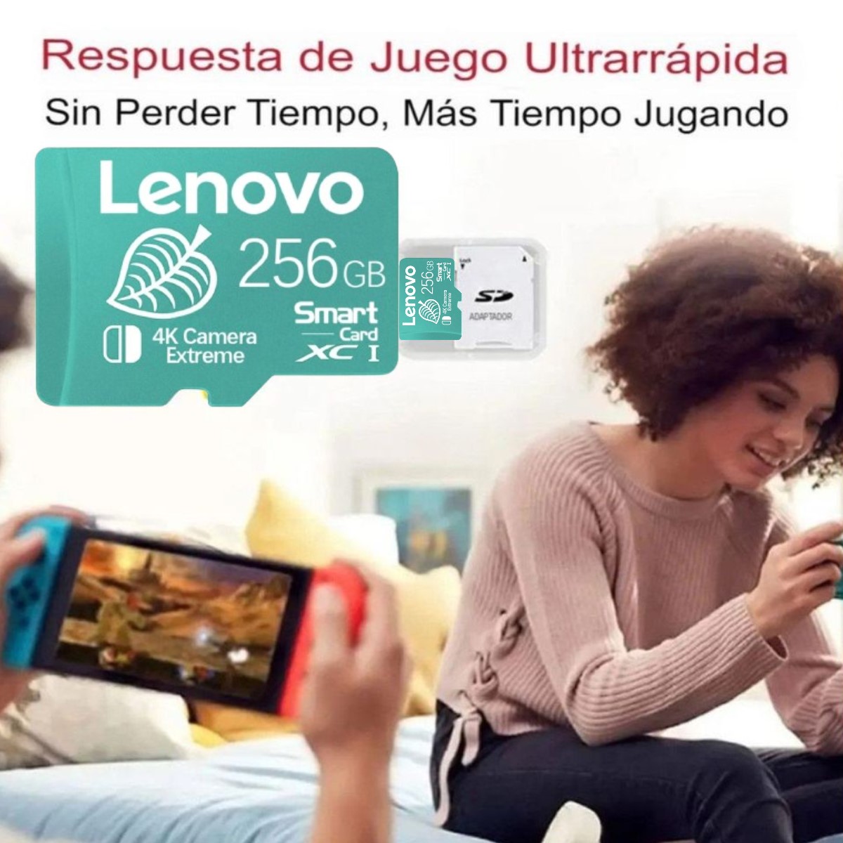 Lenovo tarjeta memoria Original teléfonos pc lap Micro TF SD alta velocidad 512GB usb Ps5 gamer