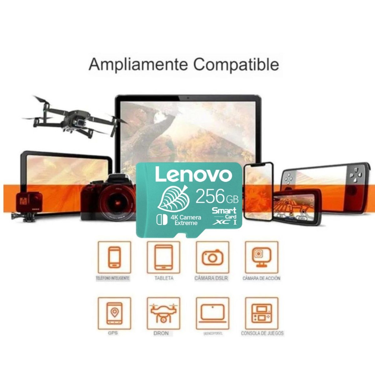 Lenovo tarjeta memoria Original teléfonos pc lap Micro TF SD alta velocidad 512GB usb Ps5 gamer
