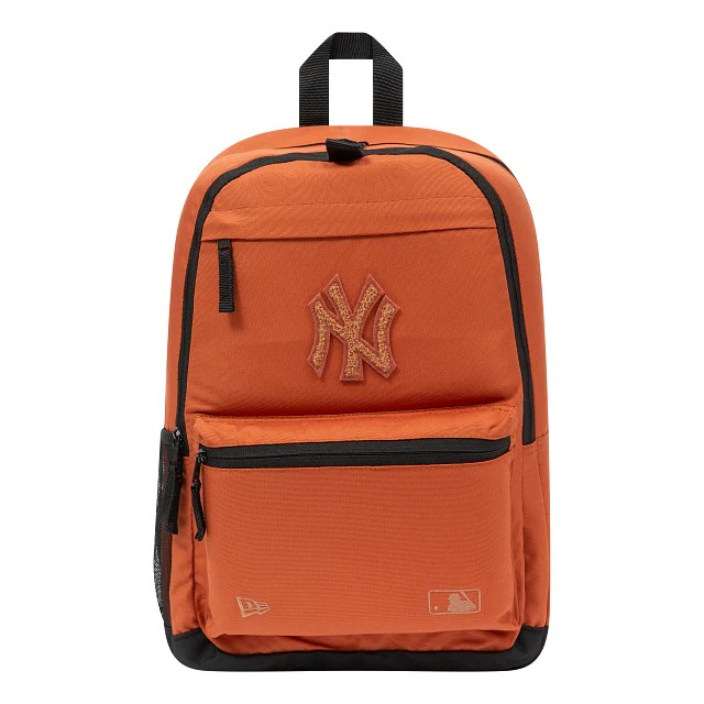 Mochila New Era Mlb Applique Delaware Bag Neyyan Teritc Negro Naranja