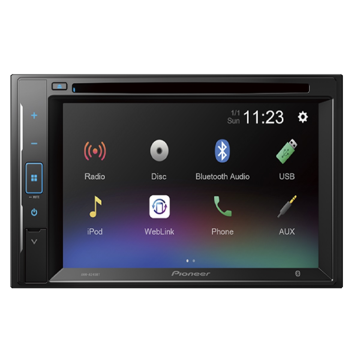 Reproductor Pioneer AVH-A245BT 6.2" MULTIMEDIA WEB LINK 2 DIN ALBY3