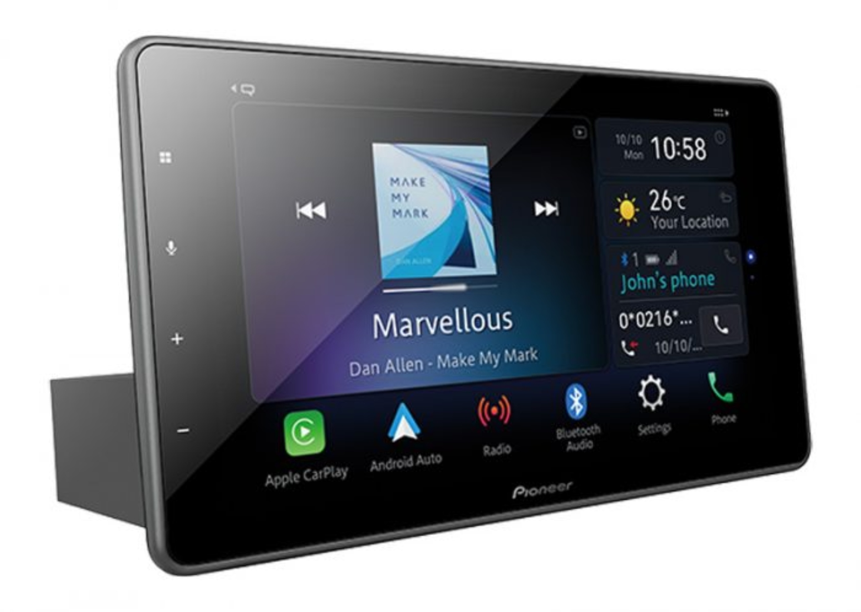 Autoestéreo de Medios Digitales Pioneer DMH-ZF8550BT 9" Pantalla Flotante ALBY3