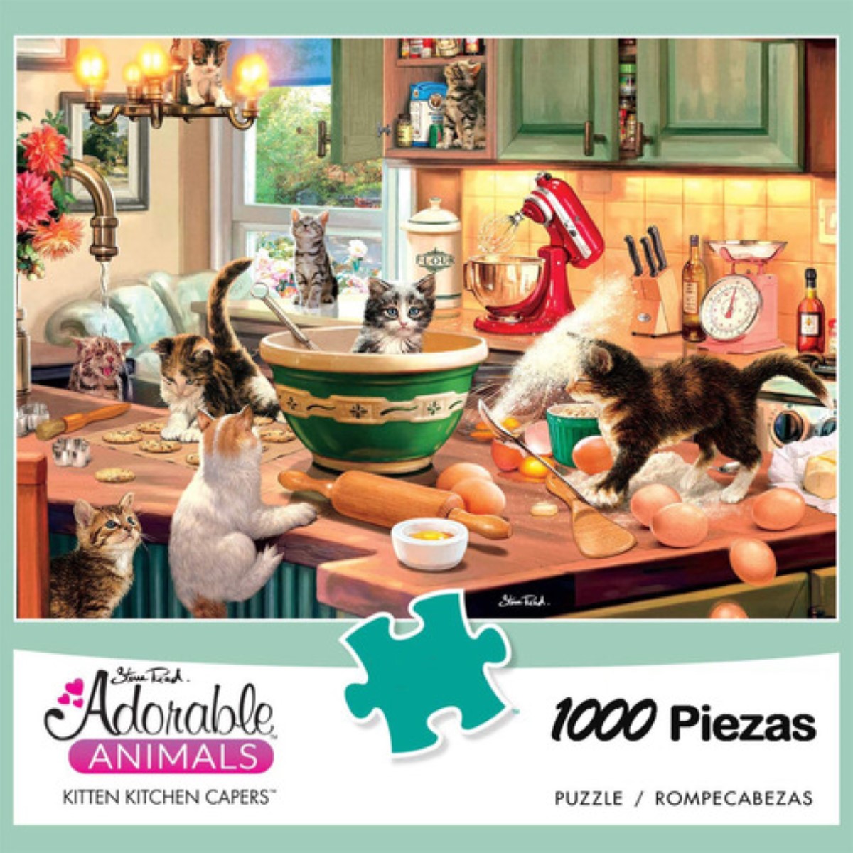 Rompecabezas 1000 Piezas 70x50cm El Gato Está En La Cocina