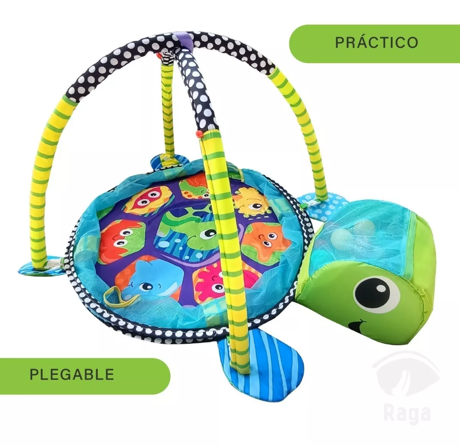 Gimnasio Para Bebe Tapete Pelotas Tortuga Actividades Niños