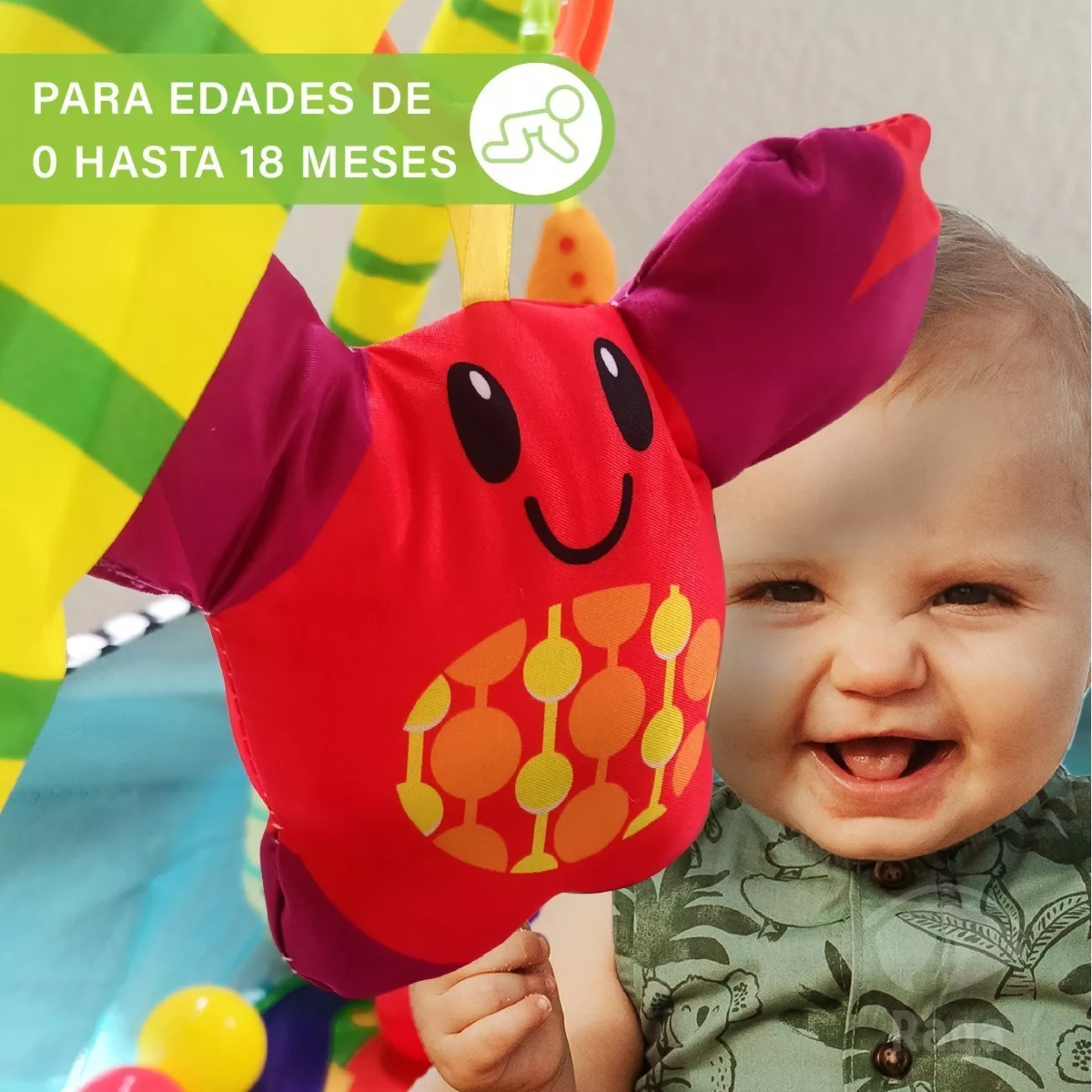 Gimnasio Para Bebe Tapete Pelotas Tortuga Actividades Niños