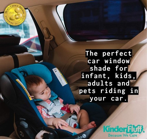 Parasol Para Ventana De Coche Para Bebé Bloquea Los Rayos Uv negro