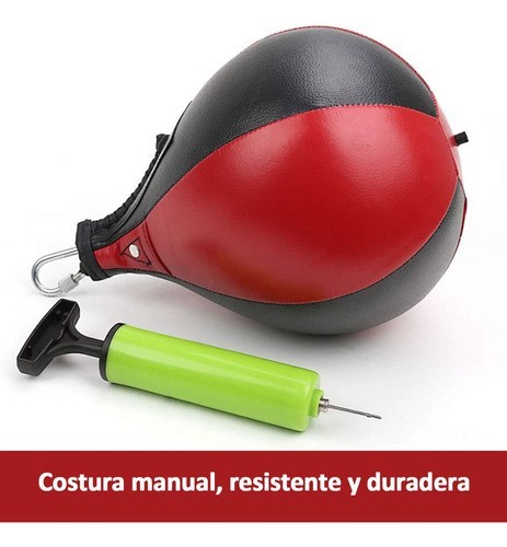 Boxeo Profesional Colgando Cuerda Elástica Pelota De Boxeo rojo/negro