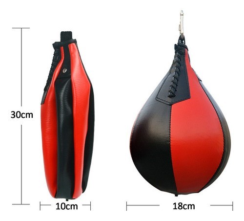 Boxeo Profesional Colgando Cuerda Elástica Pelota De Boxeo rojo/negro