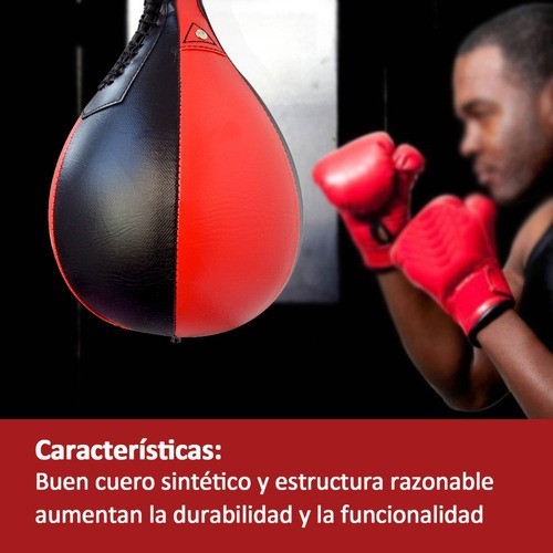 Boxeo Profesional Colgando Cuerda Elástica Pelota De Boxeo rojo/negro