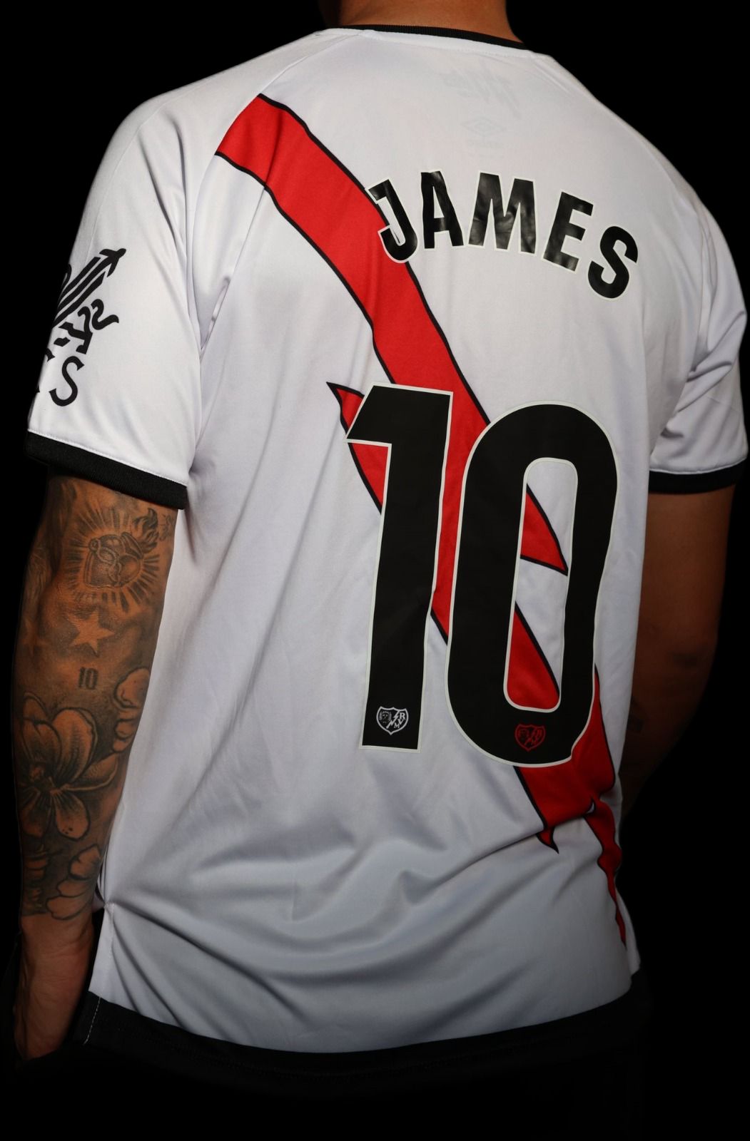 Nuevo! Jersey Rayo Vallecano 2024/2025 Titular Local Blanco James Rodriguez 10 Talla XL