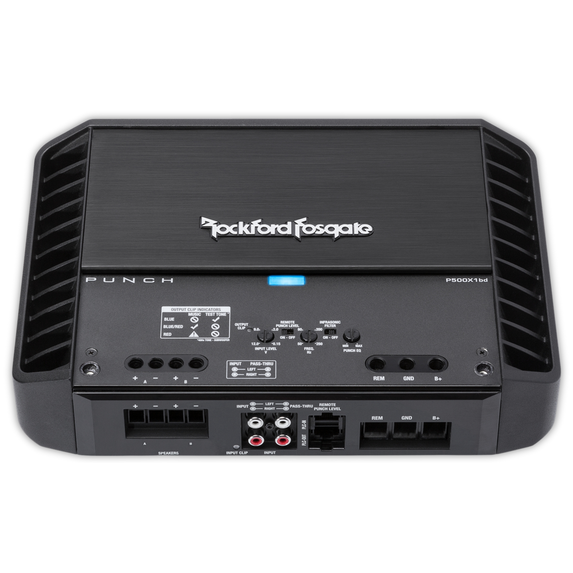 Amplificador Monoblock Rockford Fosgate P500X1bd 500W Clase BD