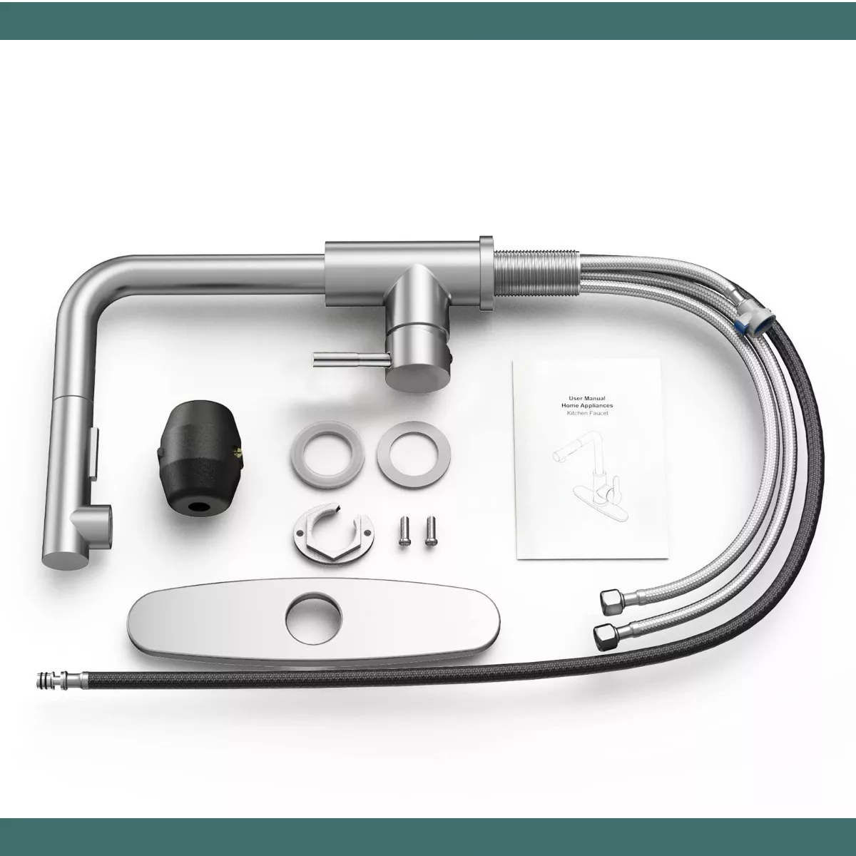 Llave Mezcladora Tarja Cocina Grifo Mezclador Inxo Flexible